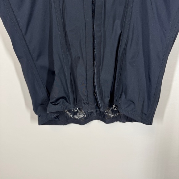La SENZA Cowgirl Bustier Black Lace Festival Boho Top Size Medium - Picture 6 of 14